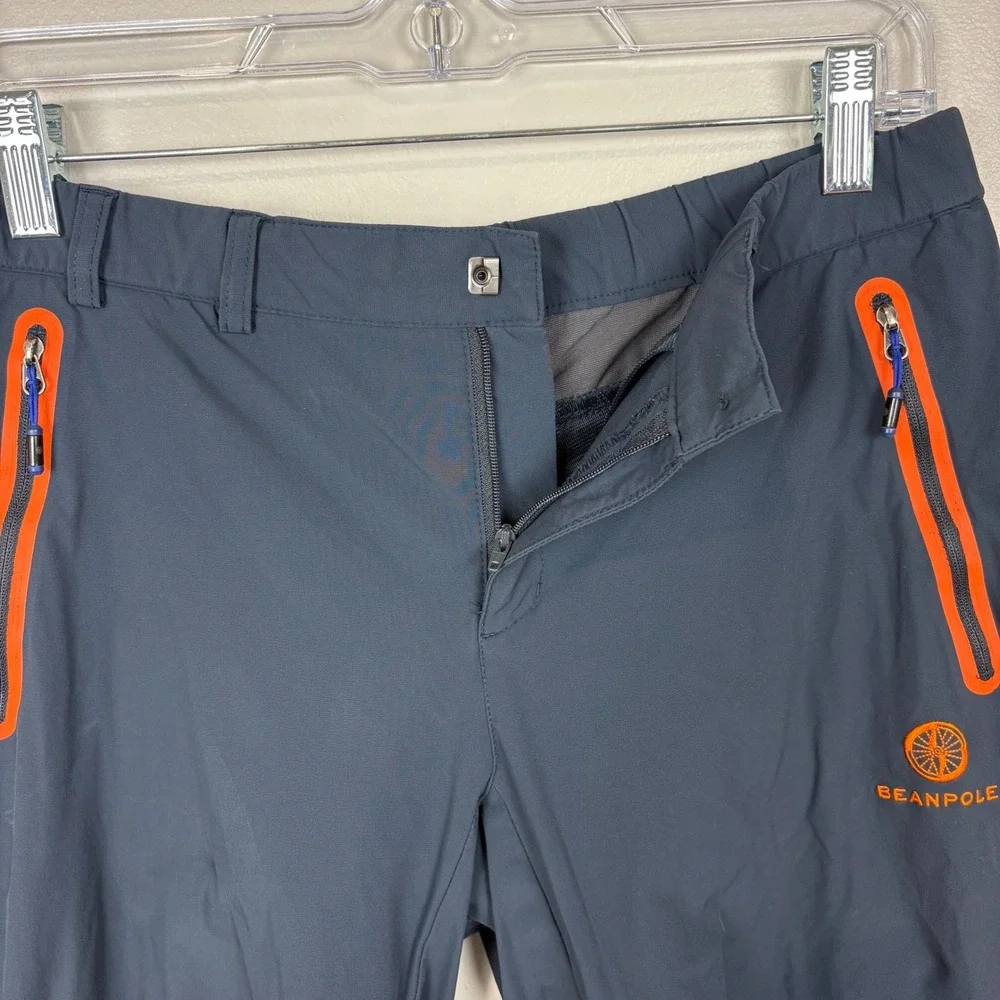 Beanpole Womens Hiking Climbing Pants Size S Gray Mixed Fabric Stretchy Gropcore
